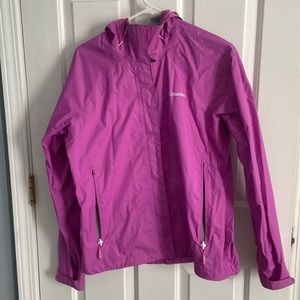 Women’s Fuchsia Columbia Rain jacket Size Medium